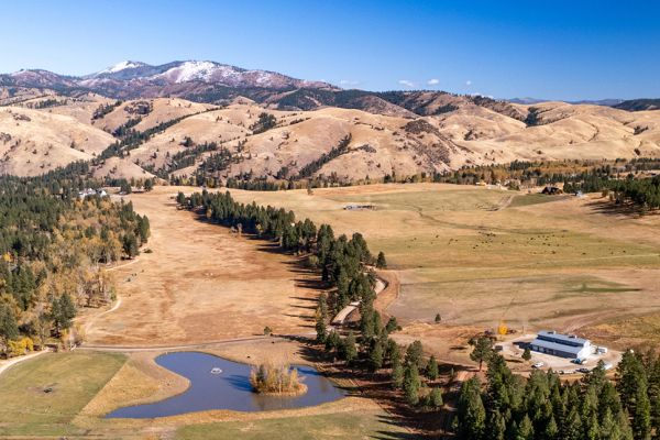Map of Two Feathers Ranch: 357.21 acres South of Darby