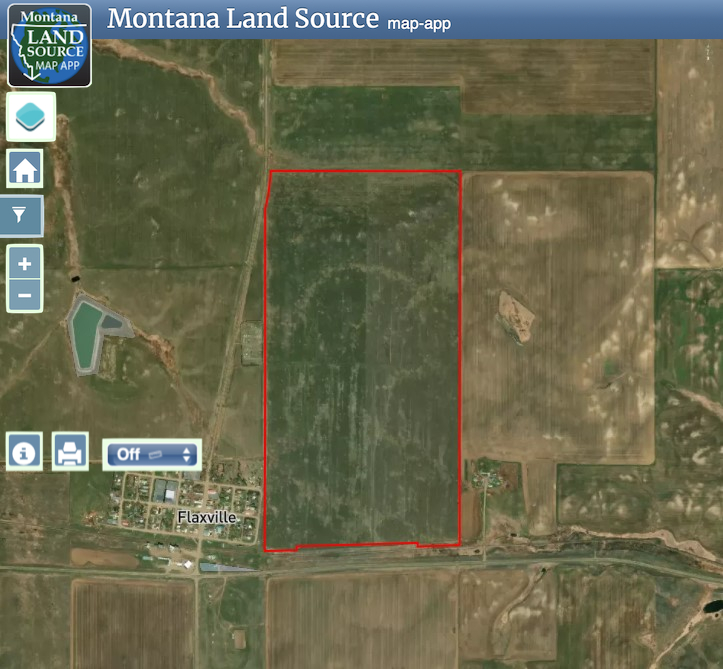 Flaxville Property - 308 Acres map image