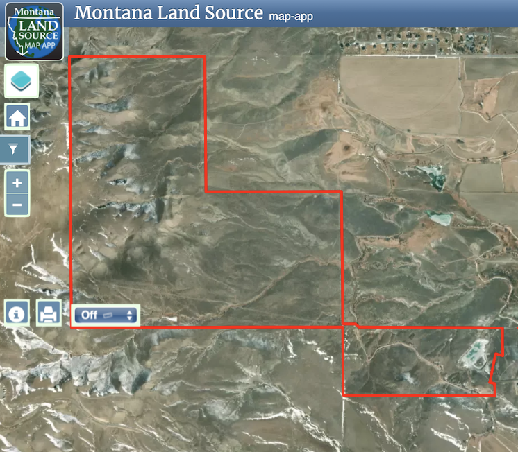 Vista Buttes map image