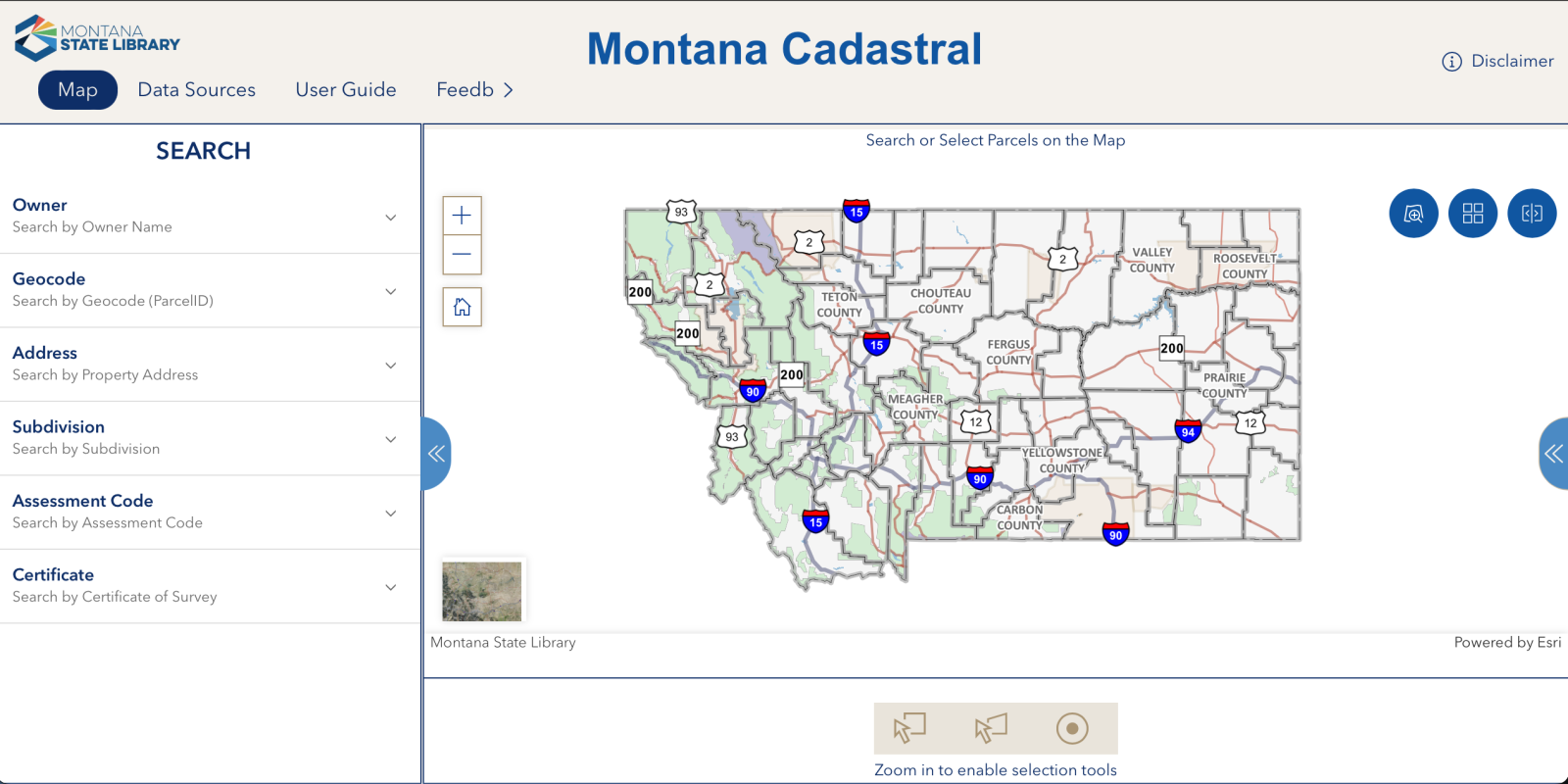 Montana Cadastral Montana Cadastral